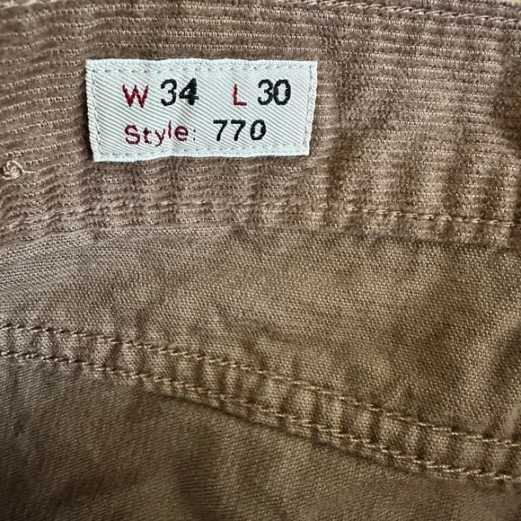 J. Crew Brown Corduroy 770 Pants EUC - Picture 4 of 4